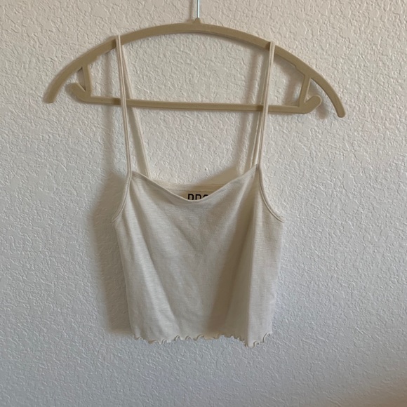 Urban Outfitters Tops - lettuce edged white tank | Urban Outfitters
